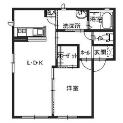 シャーメゾンかみや　Bの物件間取画像